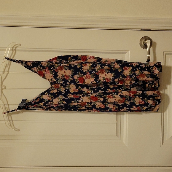 Spaghetti strap Blue Floral Dress - Picture 5 of 5